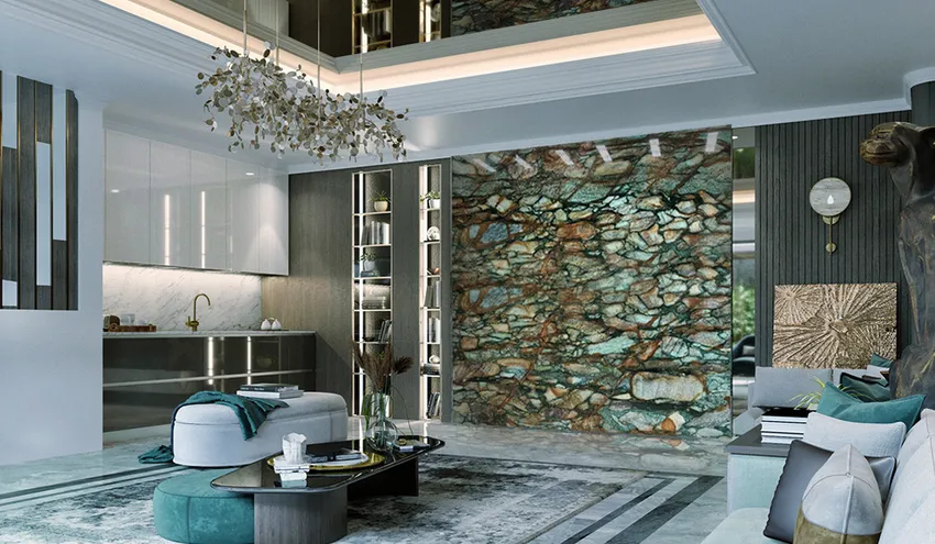 Кварцит Breccia Fuchsite
